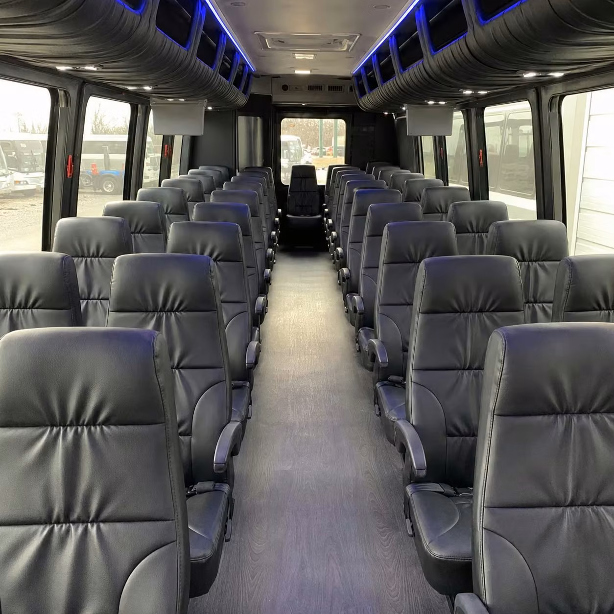 25 passenger minibus interior