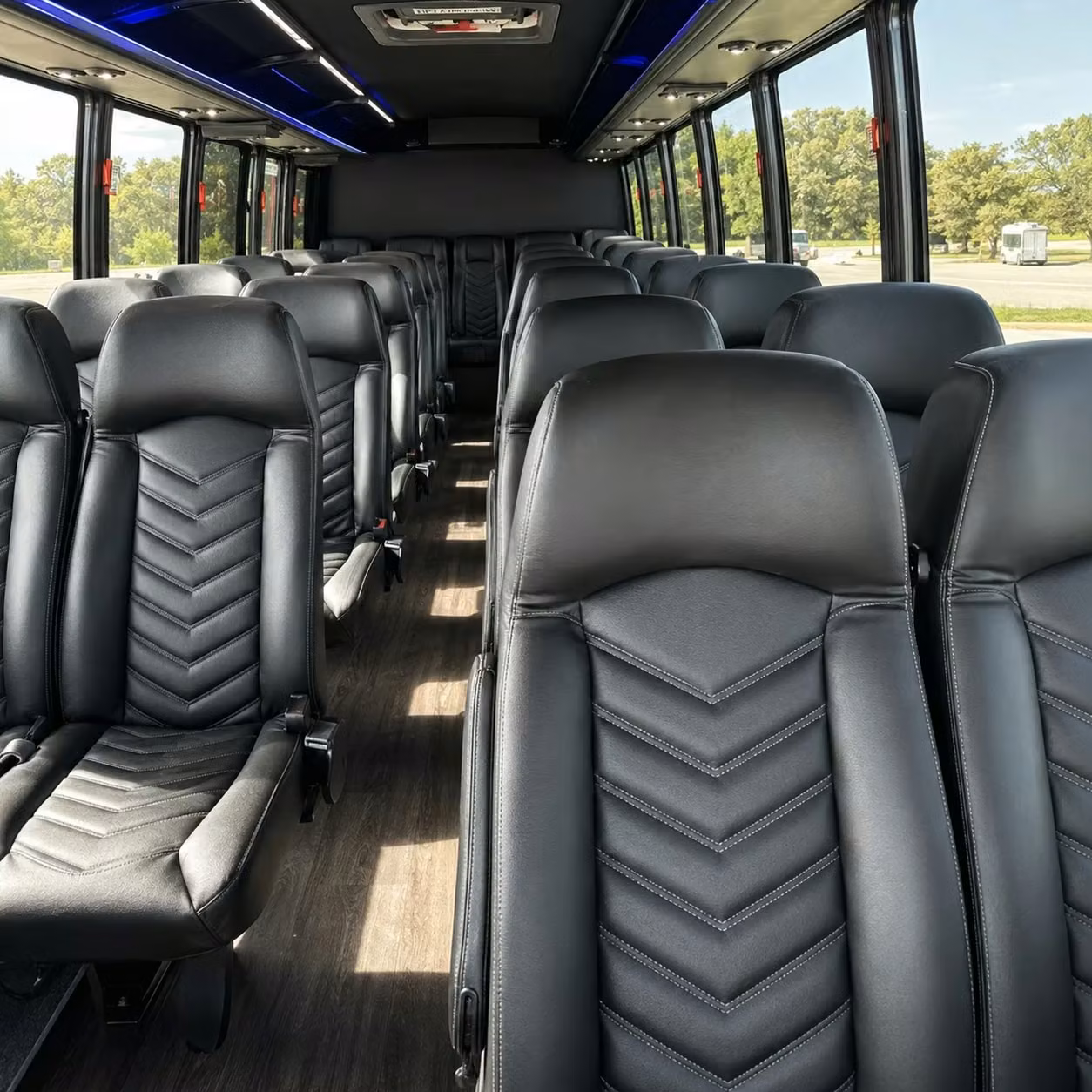 28 passenger minibus inside