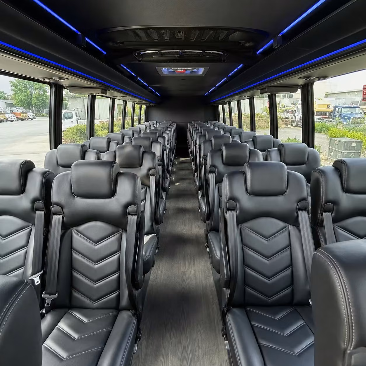 35 passenger minibus inside