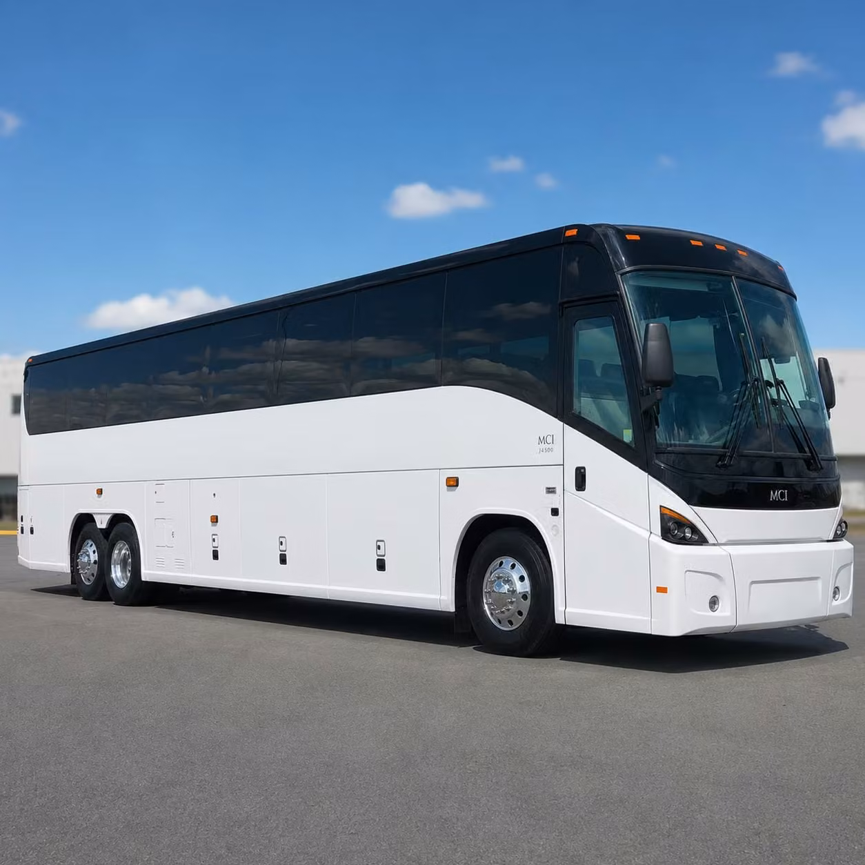 newark charter bus rental exterior