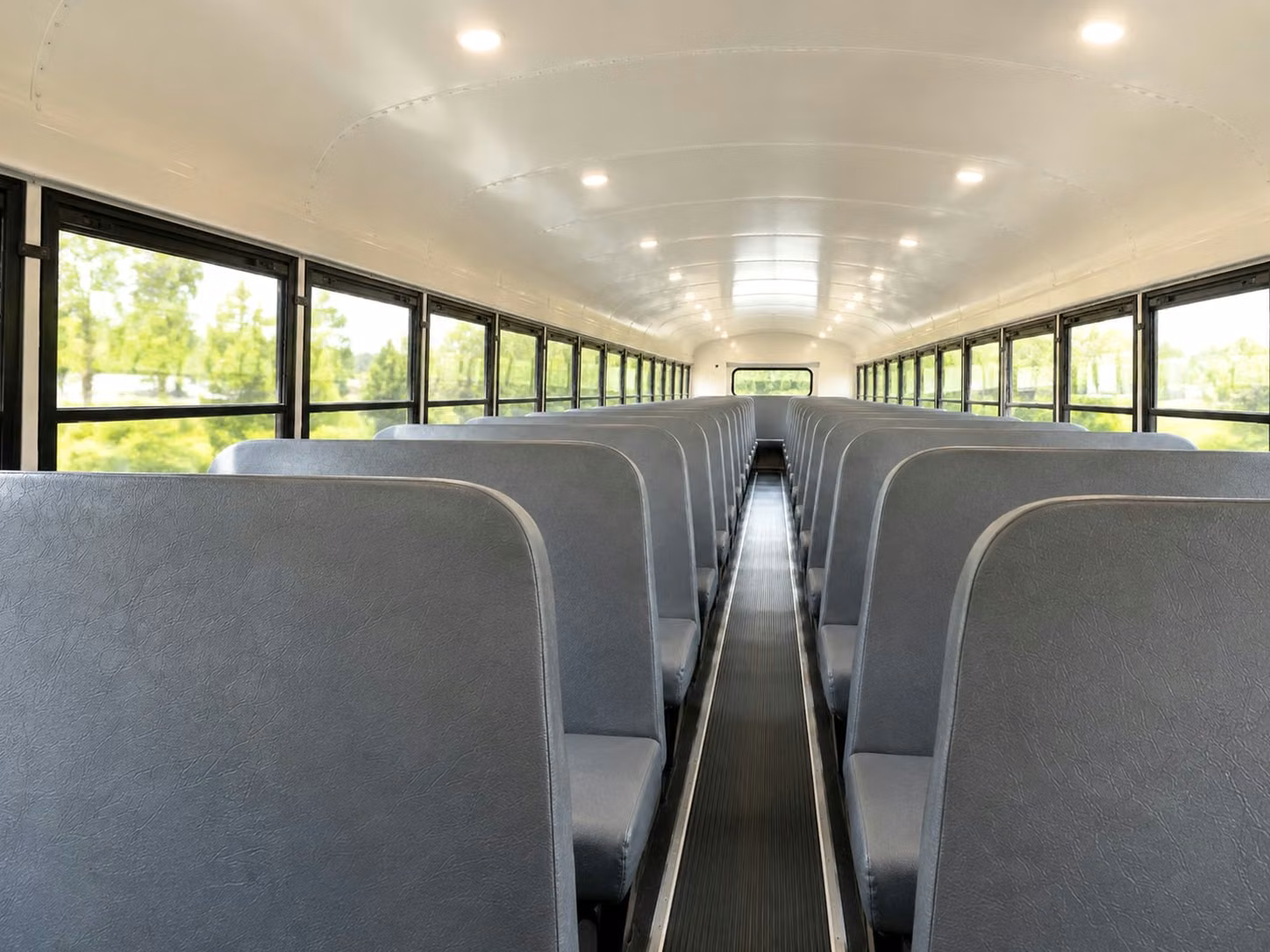 school bus inside